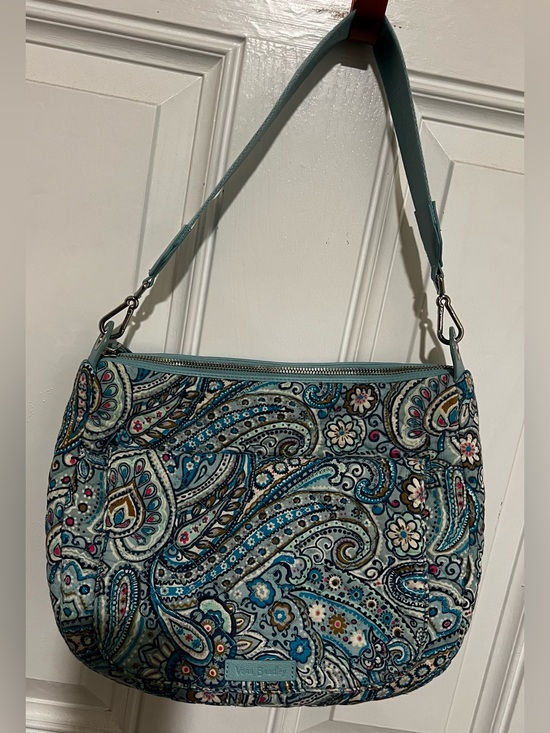 Vera Bradley Handbags - Vera Bradley Carson Shoulder Bag Quilted Daisy Dot Paisley (Retired) Blue  Pink